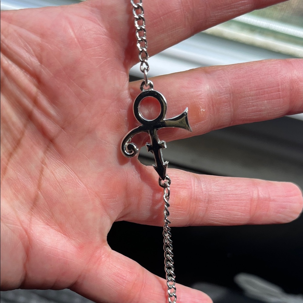 Genuine Silver Prince Symbol Bracelet
